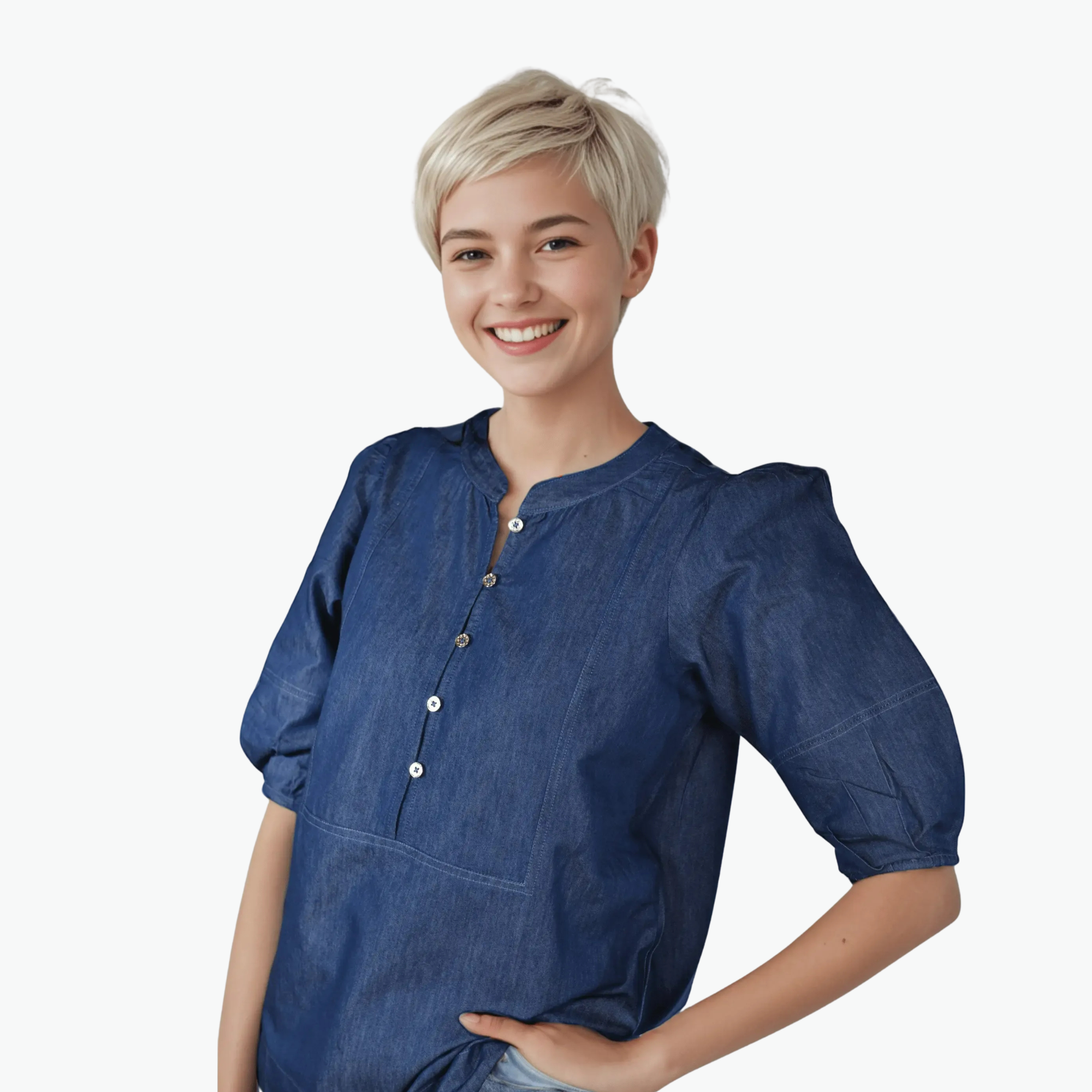Denim Midnight Mirage Blouse