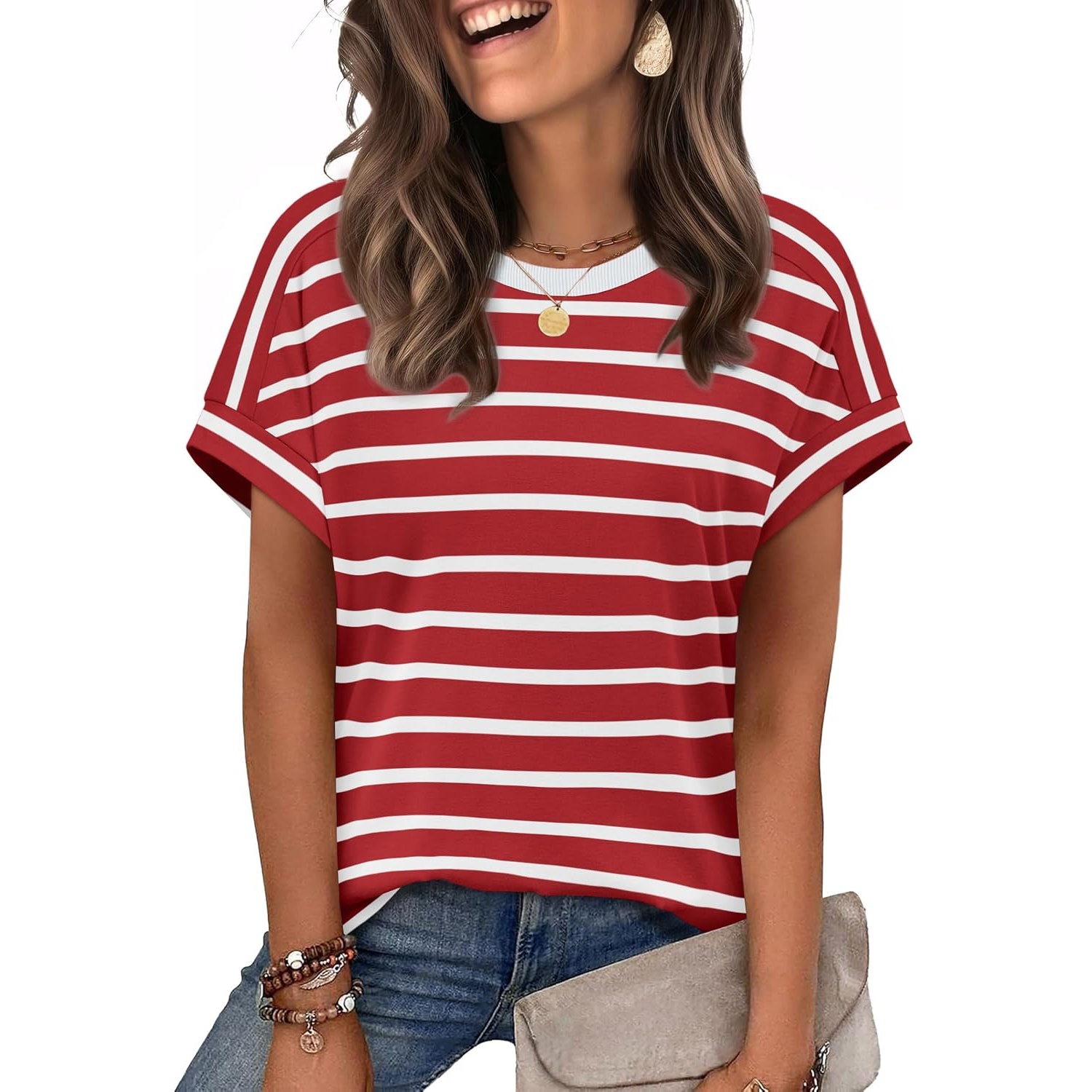 Casual Summer Spring Short Sleeve Shirts For Women