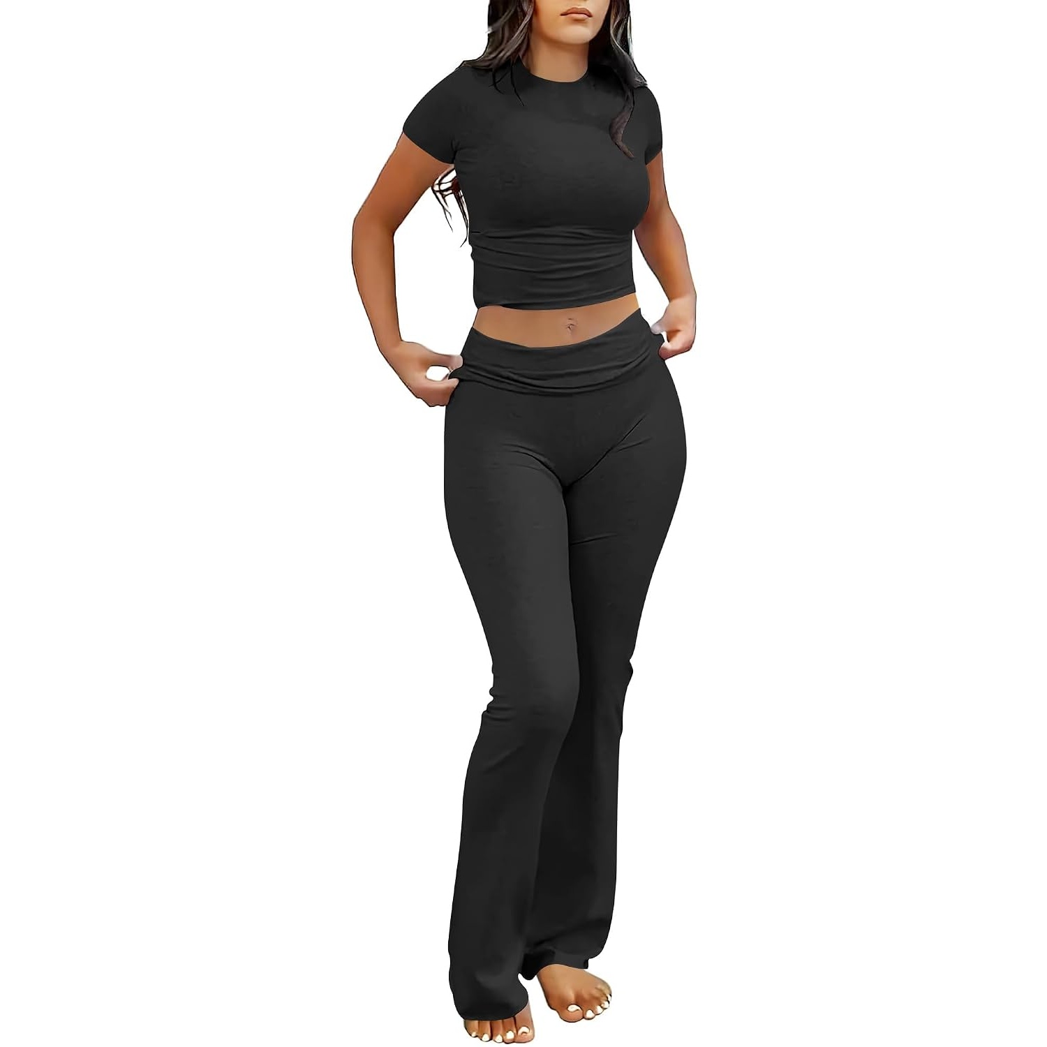 2 Piece Yoga Workout Matching Outfit Set For Women