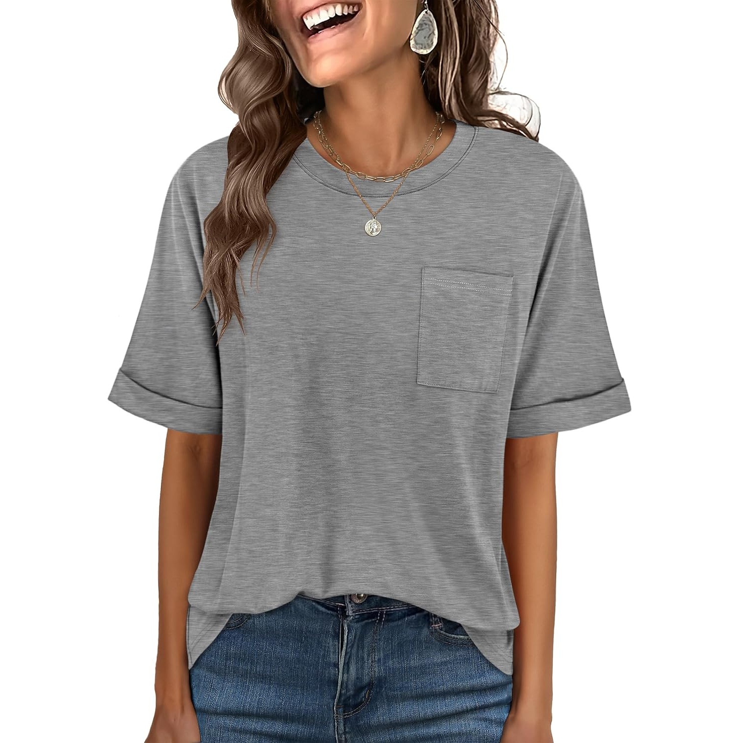 Casual Oversized Loose Summer Short Sleeve Shirt For Women
