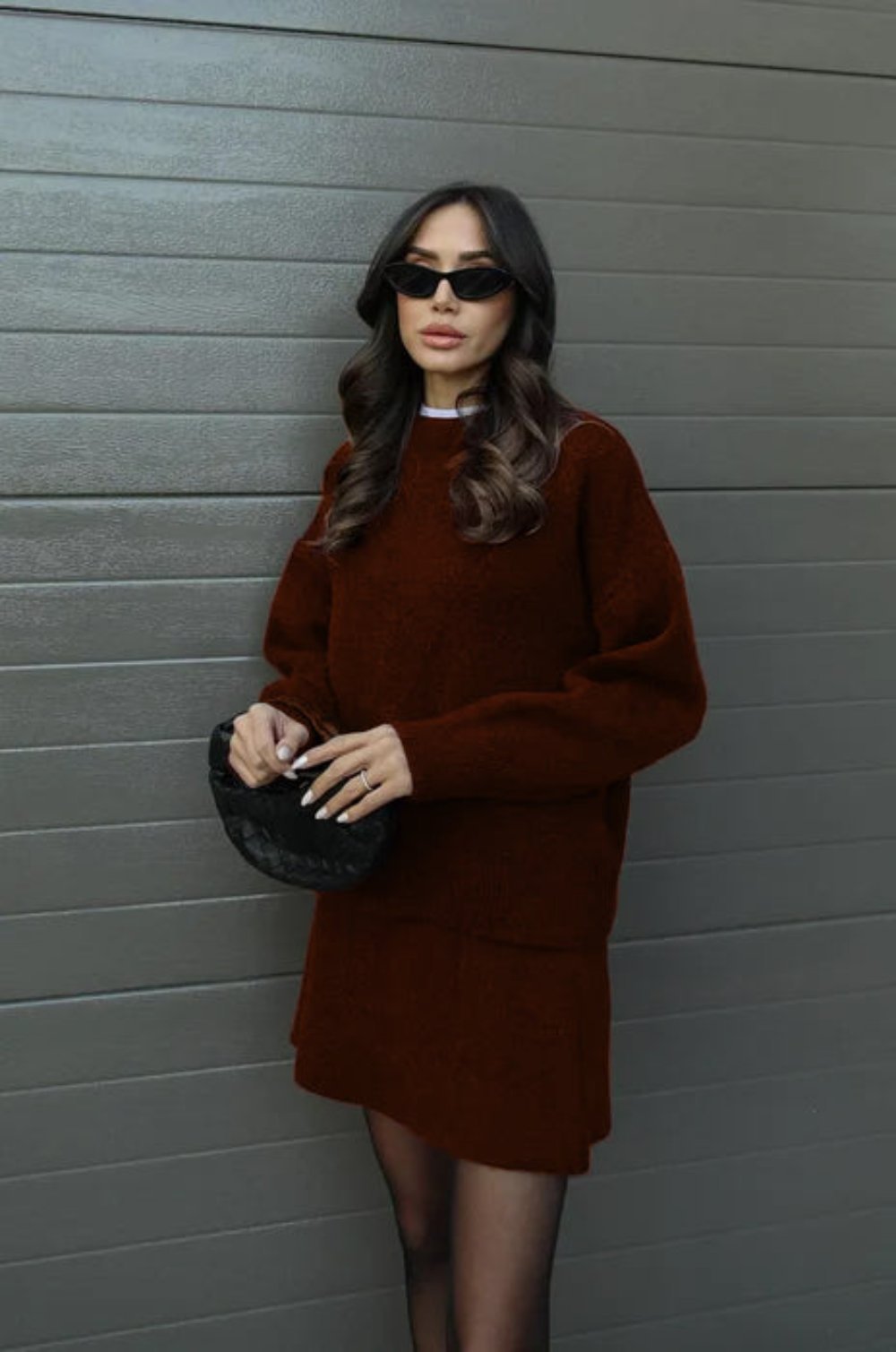 Casual Cozy Knit Skirt Suit-Cozy Knit Sets