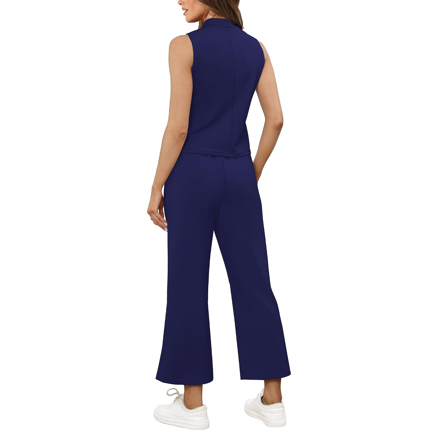 Vacation Two Piece Outfit Wide Leg Pants