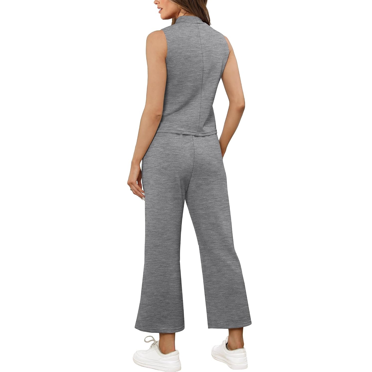 Vacation Two Piece Outfit Wide Leg Pants