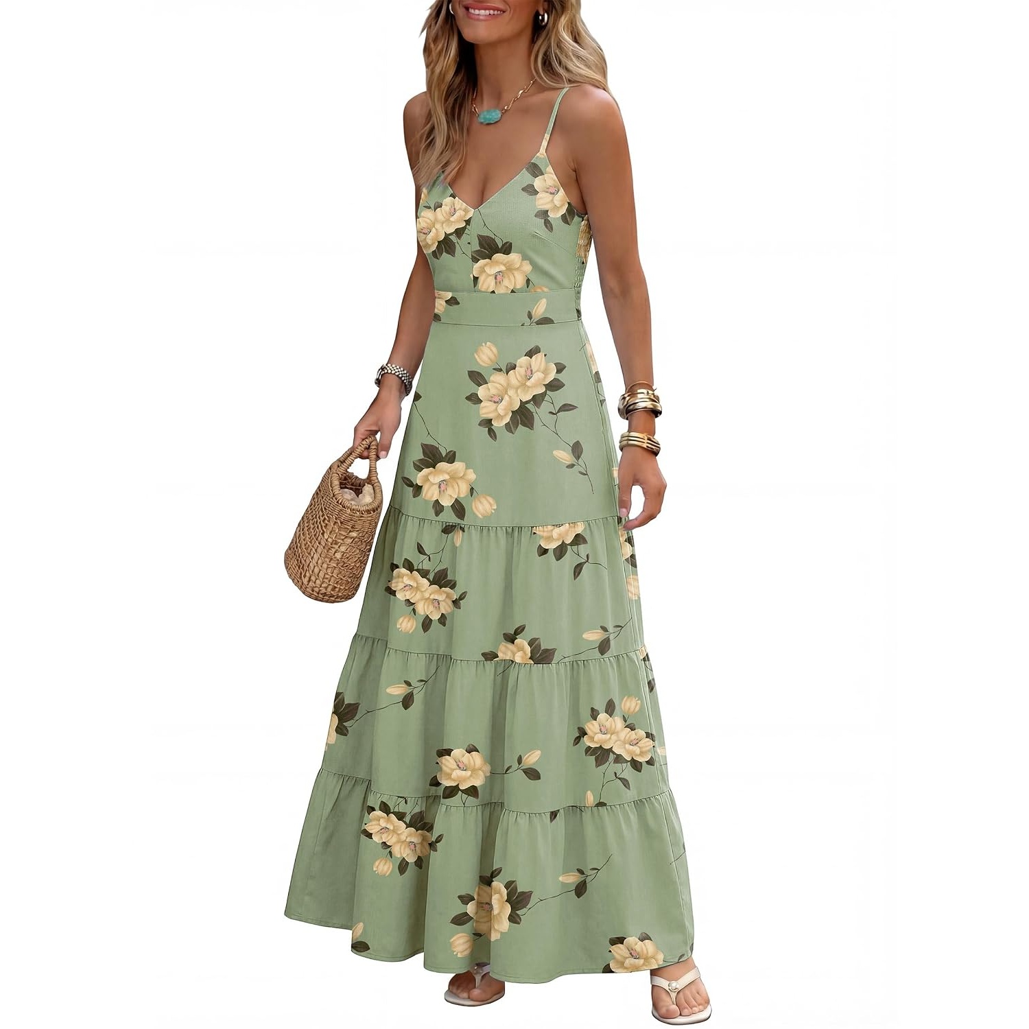 Casual Maxi Smocked Dress For Women