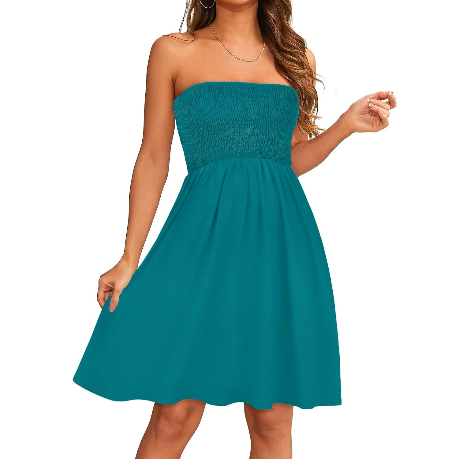 Casual Strapless Summer Sundress For Women
