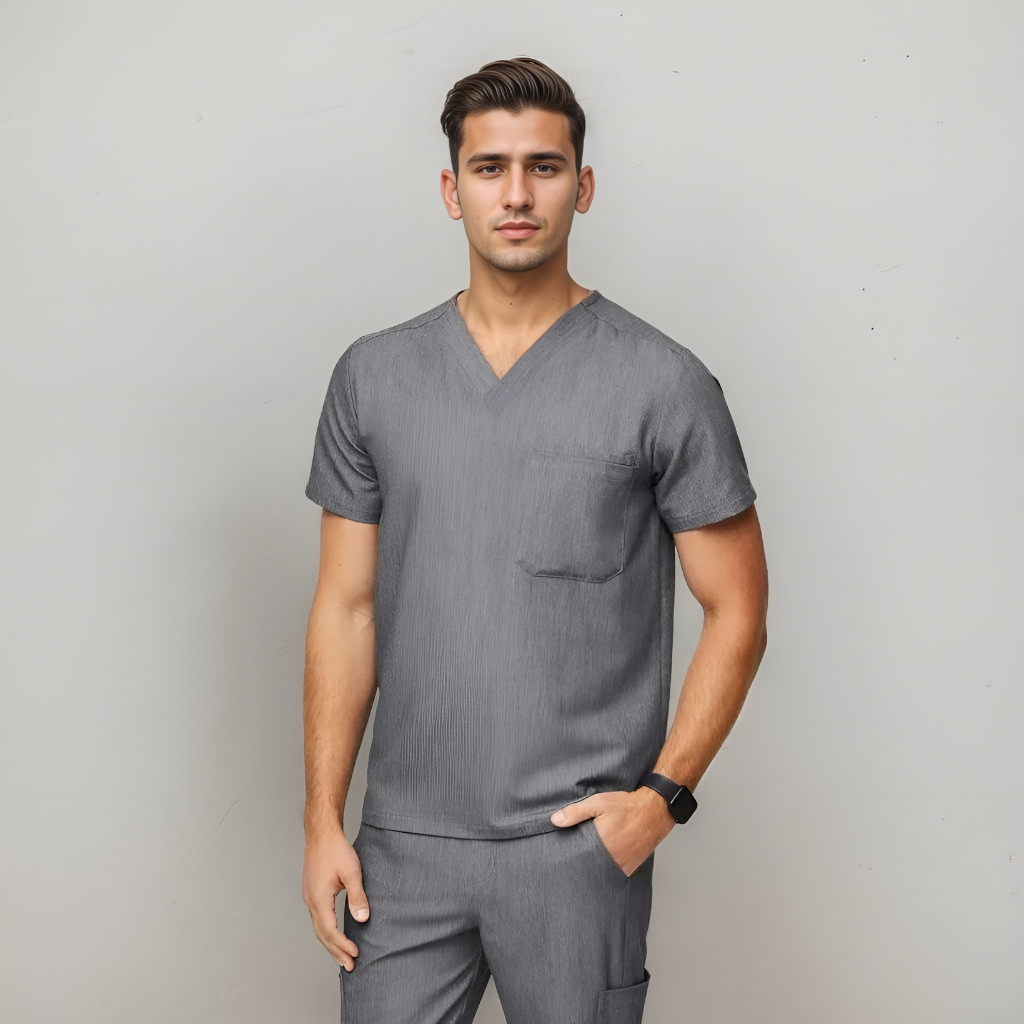 Leon Three Pocket Scrub Top