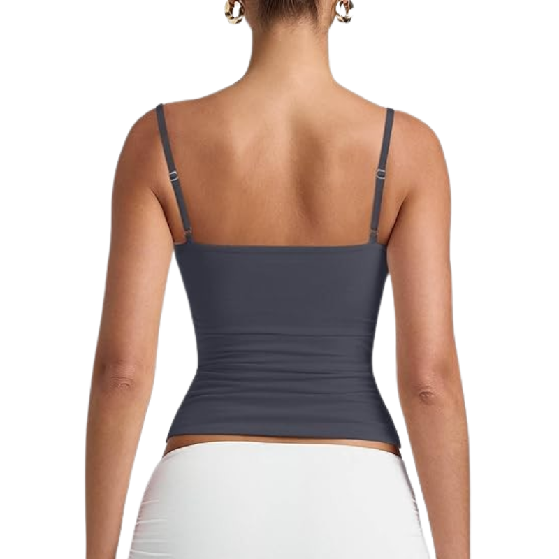 Women's Basic Double Lined Scoop Neck Tank Tops