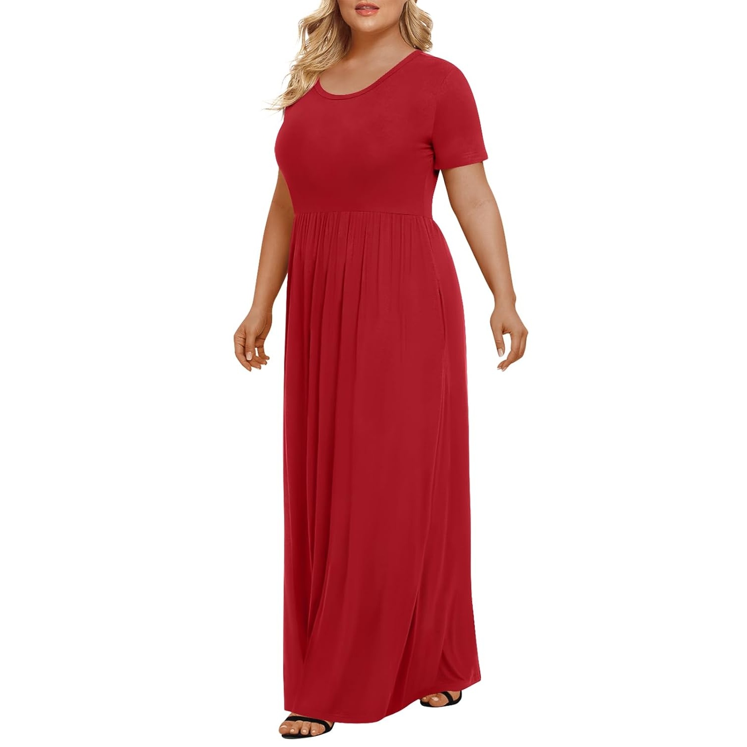 Casual Short Sleeve Maxi Dress For Women