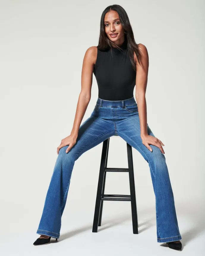 Women's Stretch Flare Jeans-Cozy Knit Sets