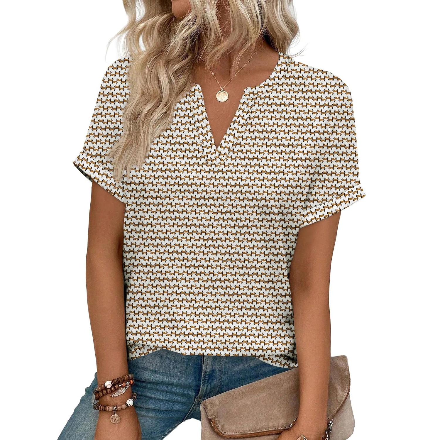 Casual Spring Summer Short Sleeve T Shirt For Women