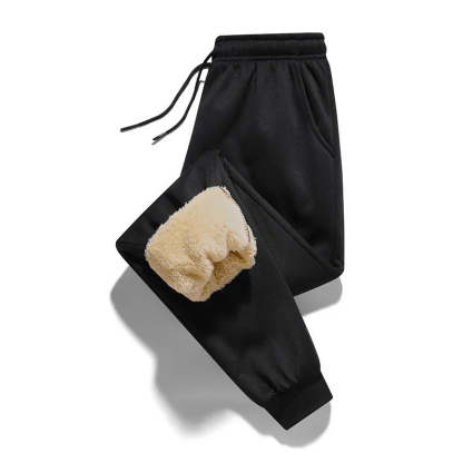 Fleece Lined Winter Joggers For Men-Cozy Knit Sets