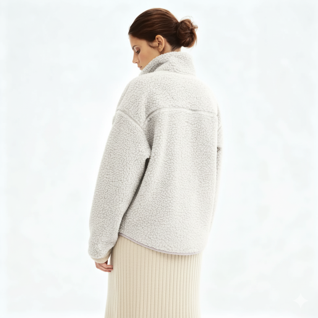 Soft Fleece Jacket For Moms With Baby Insert Panel