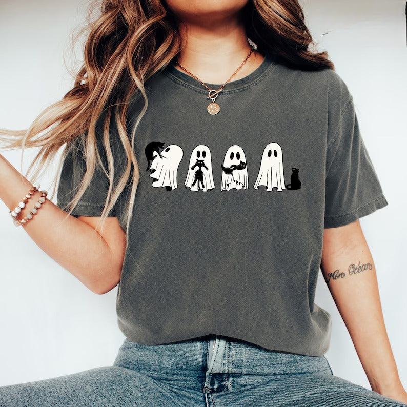 Halloween Graphic Comfy T Shirts-Cozy Knit Sets