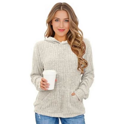 Hoodie With Long Sleeves And Kangaroo Pocket