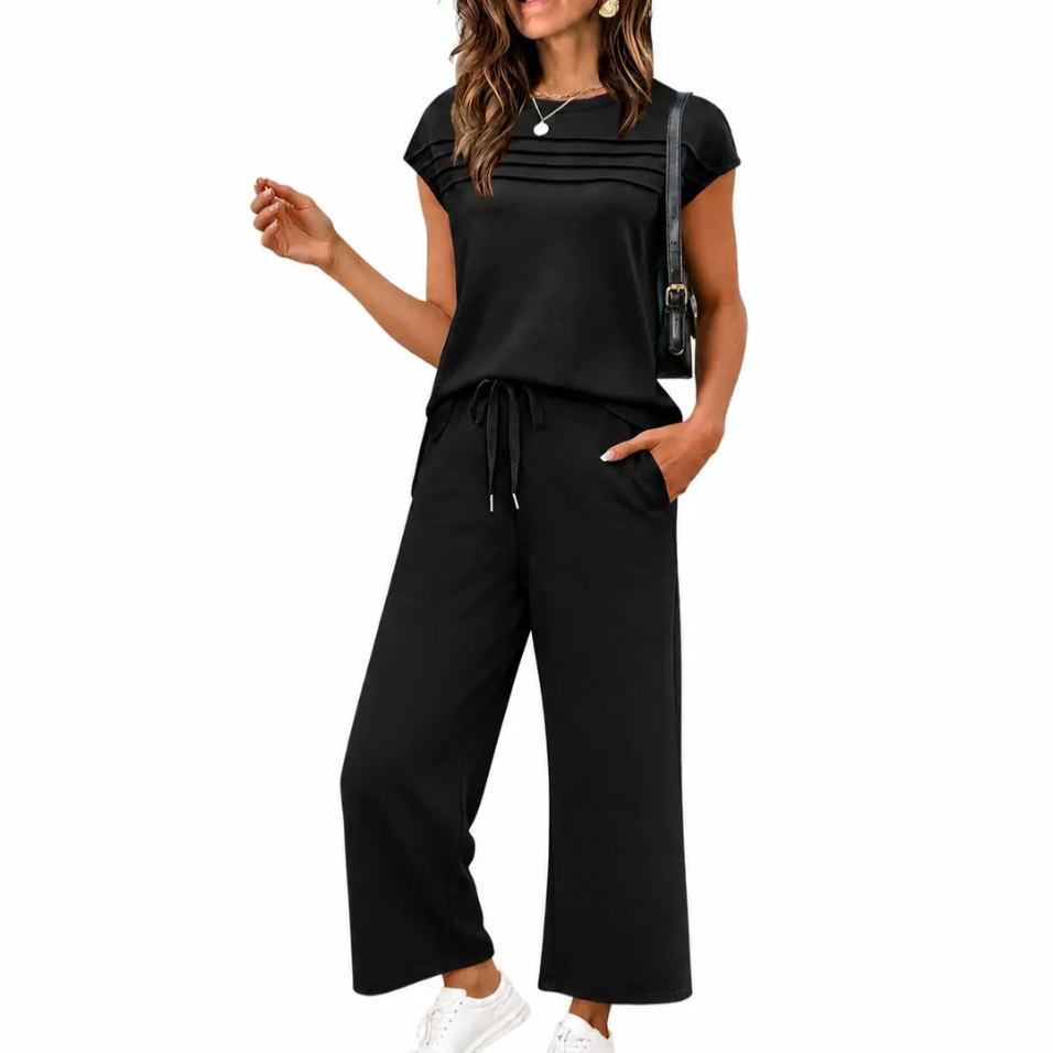 Womens Summer Spring Cap Sleeve Lounge Matching Sets