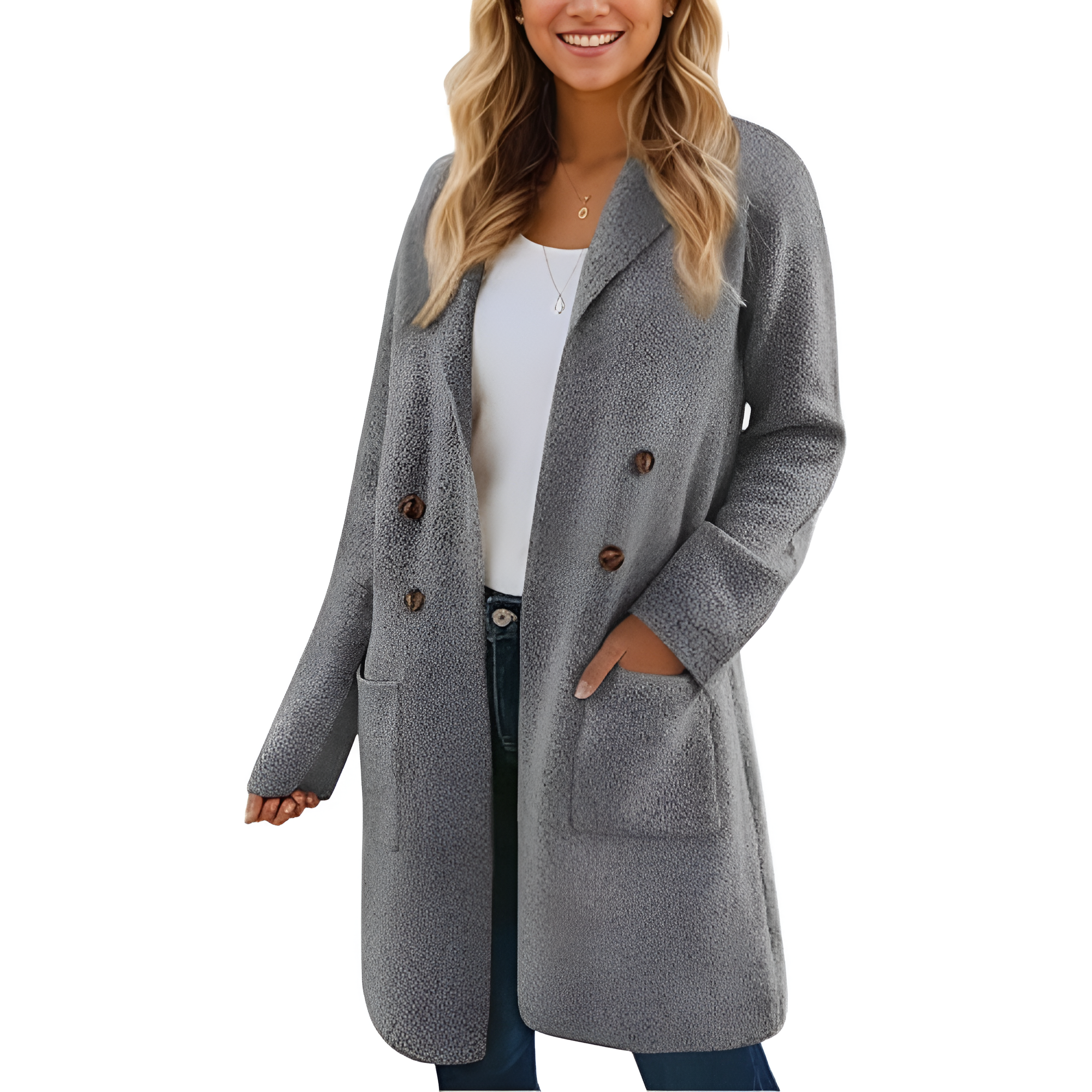 Long Open Front Cardigan Coat for WomenLong Open Front Cardigan Coat for Women - Image 21