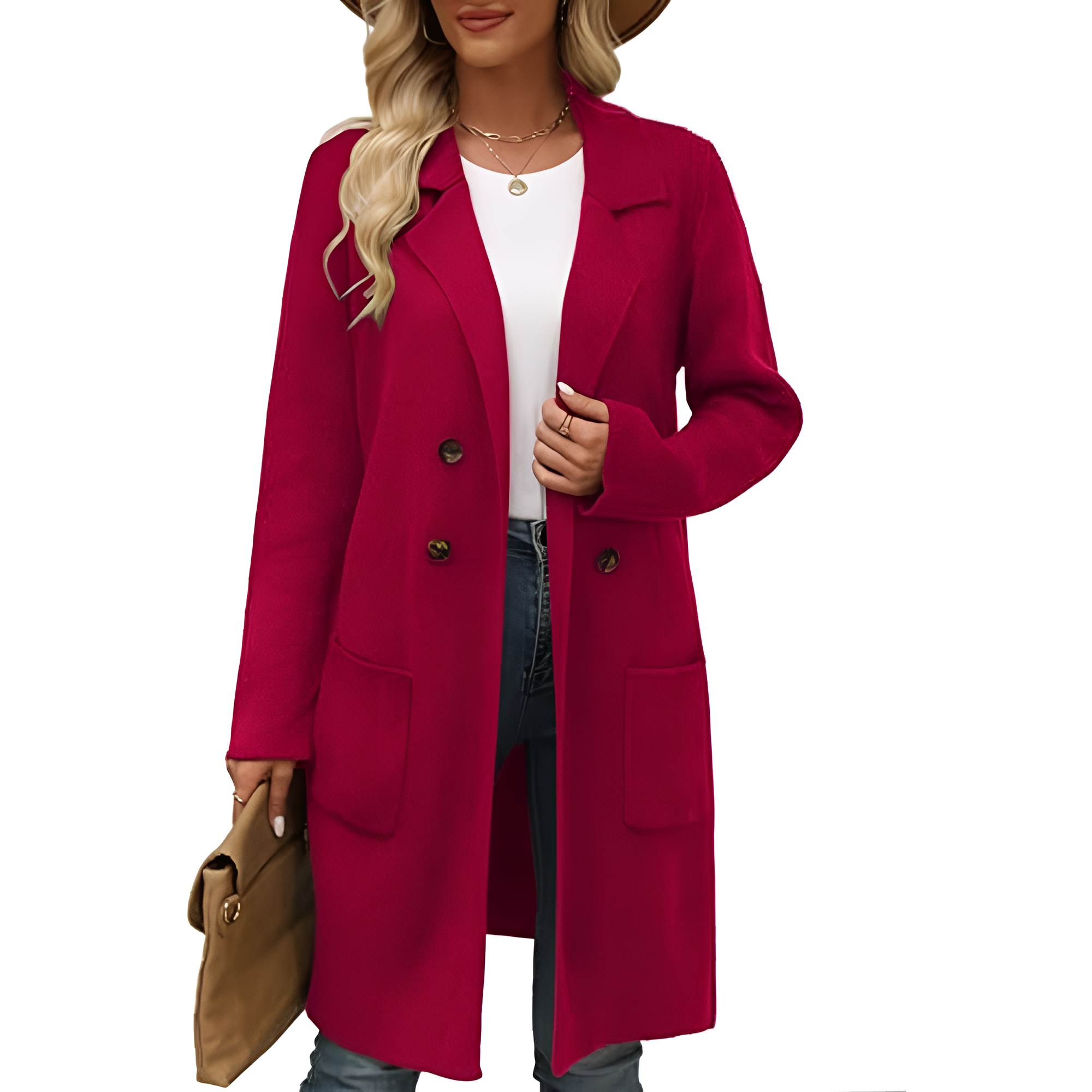 Long Open Front Cardigan Coat for WomenLong Open Front Cardigan Coat for Women - Image 9