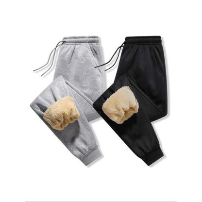 Fleece Lined Winter Joggers For Men-Cozy Knit Sets