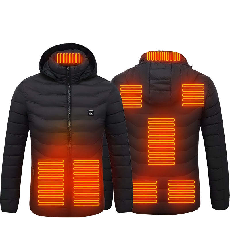 Heated Outdoor Jacket With Adjustable Temperature Control-Cozy Knit Sets