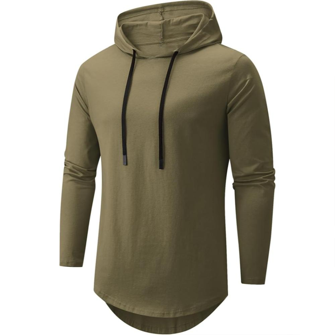 Men Cotton Hooded T Shirt For Streetwear And Everyday Style