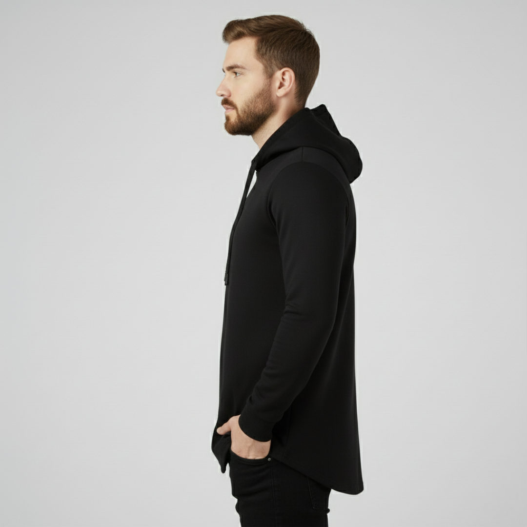 Men Cotton Hooded T Shirt For Streetwear And Everyday Style