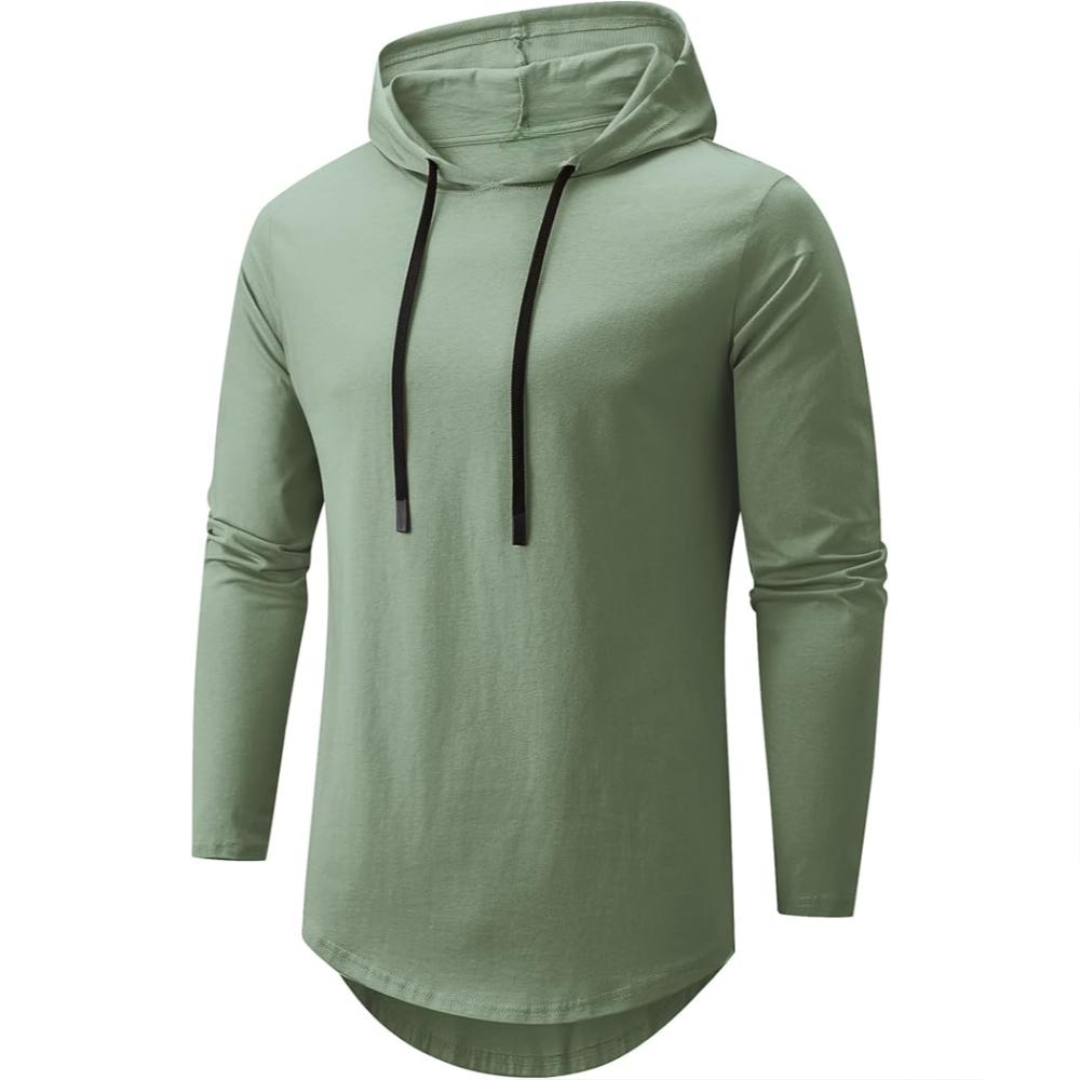 Men Cotton Hooded T Shirt For Streetwear And Everyday Style