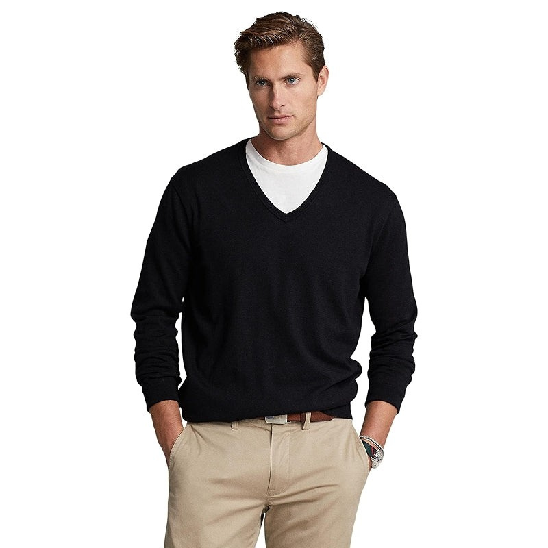 Cotton V Shaped Comfy Fit Sweater