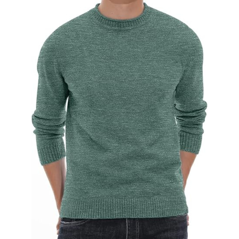 Casual Soft Sweater With Ribbing Edge For Men