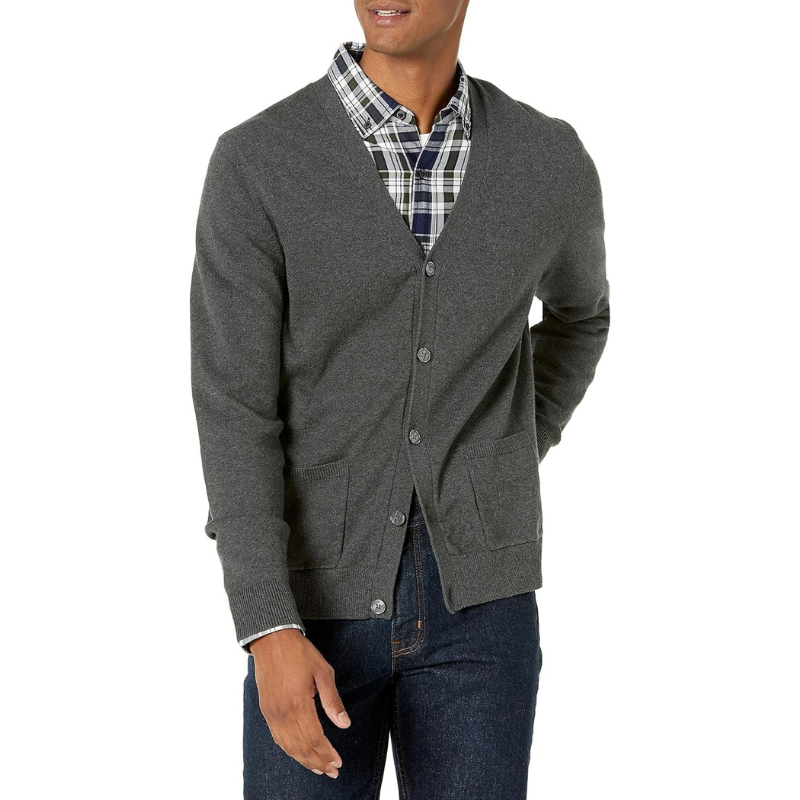 Button Front Knit Cardigan Long Sleeve