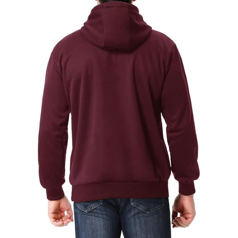 Relaxed Fit Fleece Lined Pullover Hooded Sweatshirt Comfortable and Soft