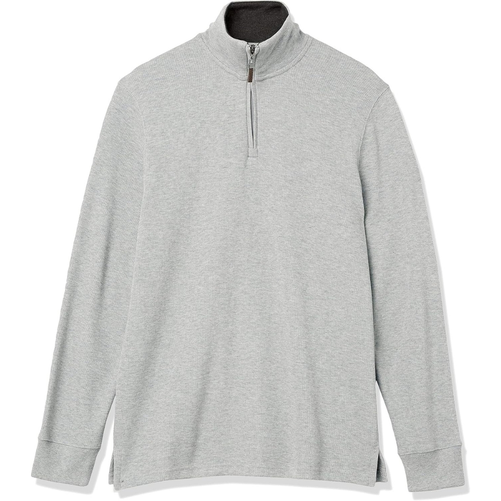 Quarter Zip French Rib Knit Sweater