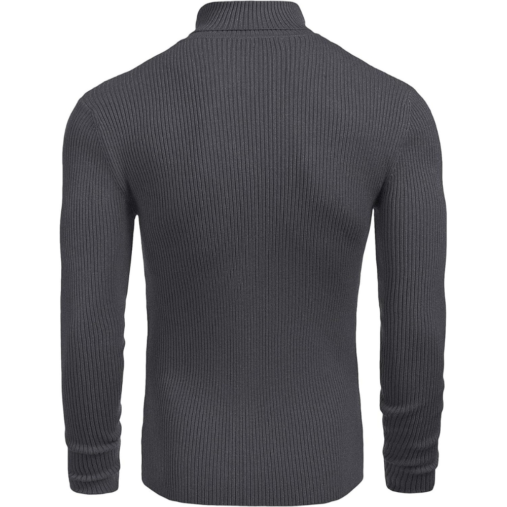 Ribbed Slim Fit Long Sleeve Pullover