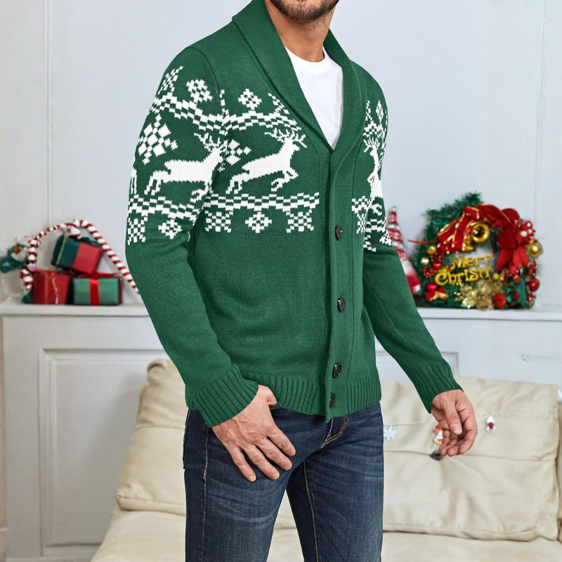 Cable Knit Button Front Cardigan Sweater