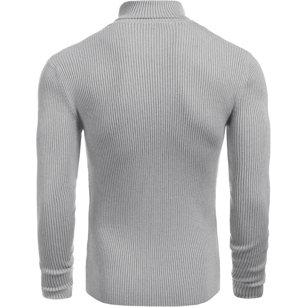 Ribbed Slim Fit Long Sleeve Pullover