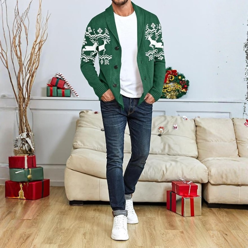 Cable Knit Button Front Cardigan Sweater