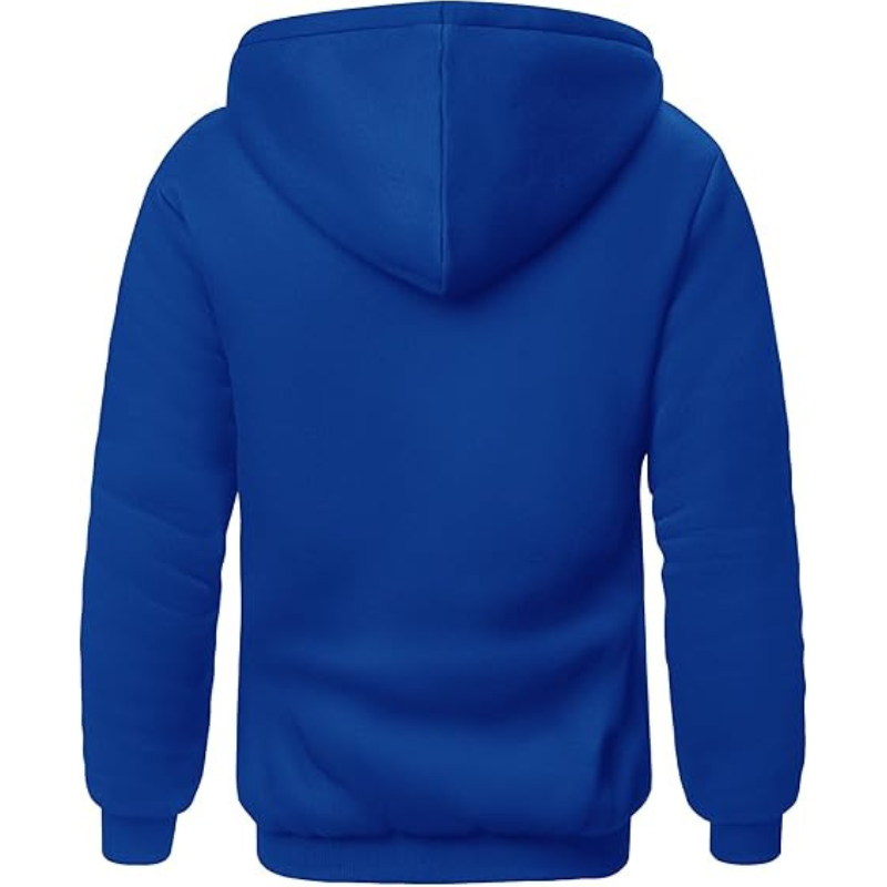 Hoodies for Men Heavyweight Fleece Sweatshirt Full Zip Up Thick Sherpa Lined Hooded Sweatshirts