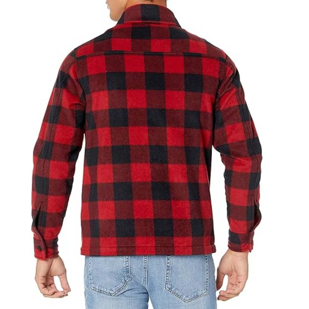 Men's Long Sleeve Polar Fleece Shirt Jacket