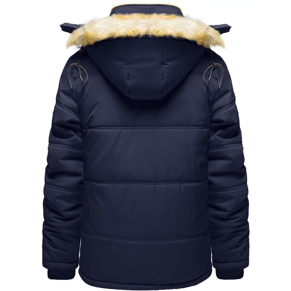 Men's Winter Jacket with Hood Water Repellent Windproof Thicken Parka Winter Coat