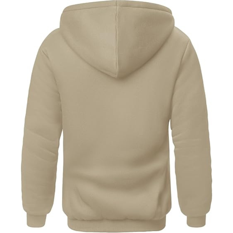 Hoodies for Men Heavyweight Fleece Sweatshirt Full Zip Up Thick Sherpa Lined Hooded Sweatshirts