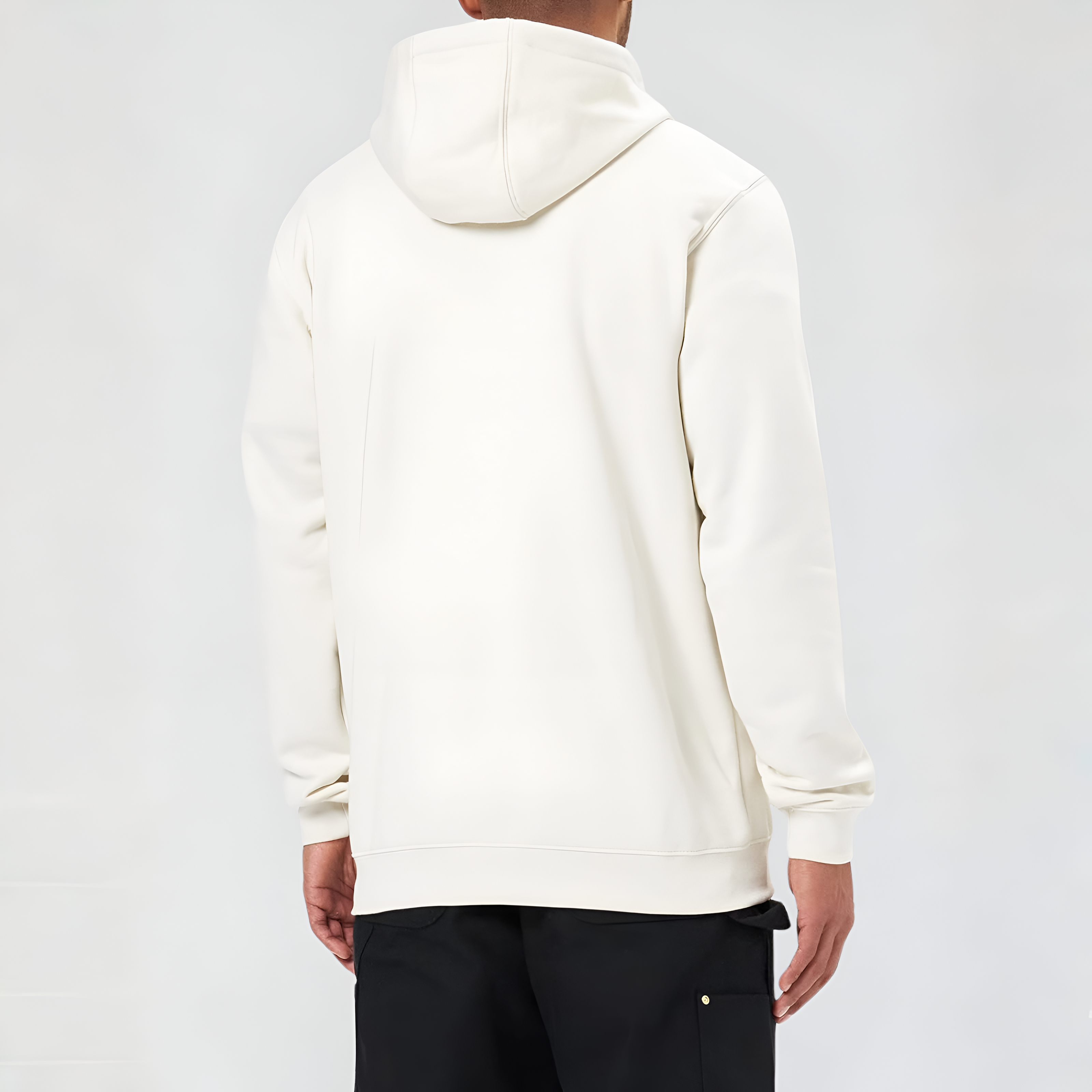 Midweight Pullover Hoodie with Graphic Logo Sleeve