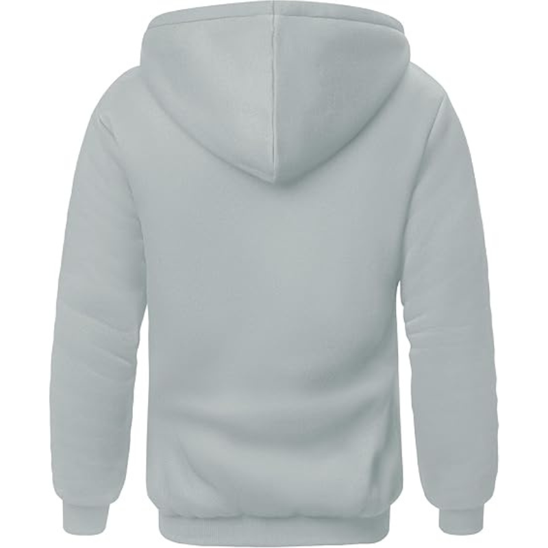 Hoodies for Men Heavyweight Fleece Sweatshirt Full Zip Up Thick Sherpa Lined Hooded Sweatshirts