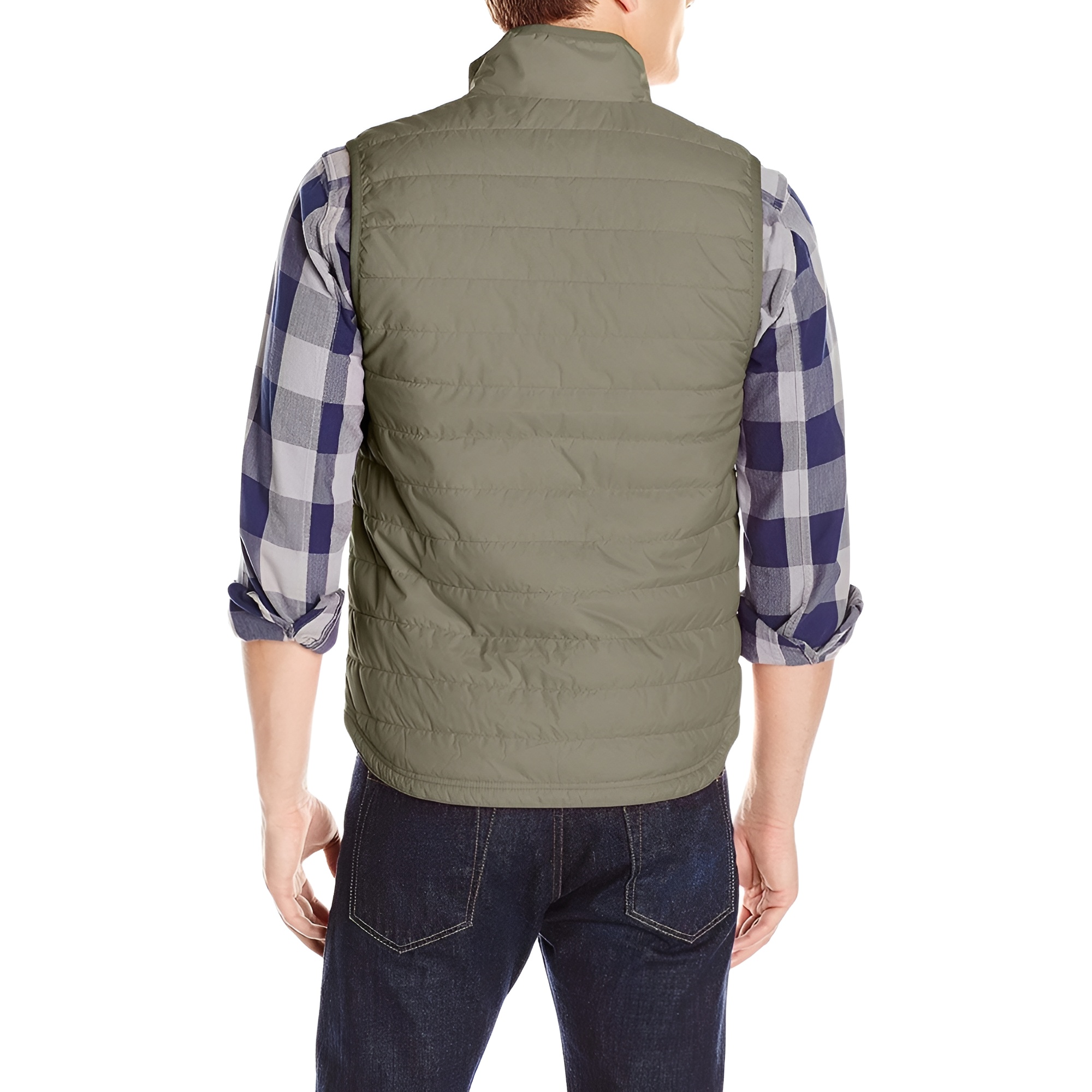 Lightweight Insulated Quilted Zip Front Outdoor Vest
