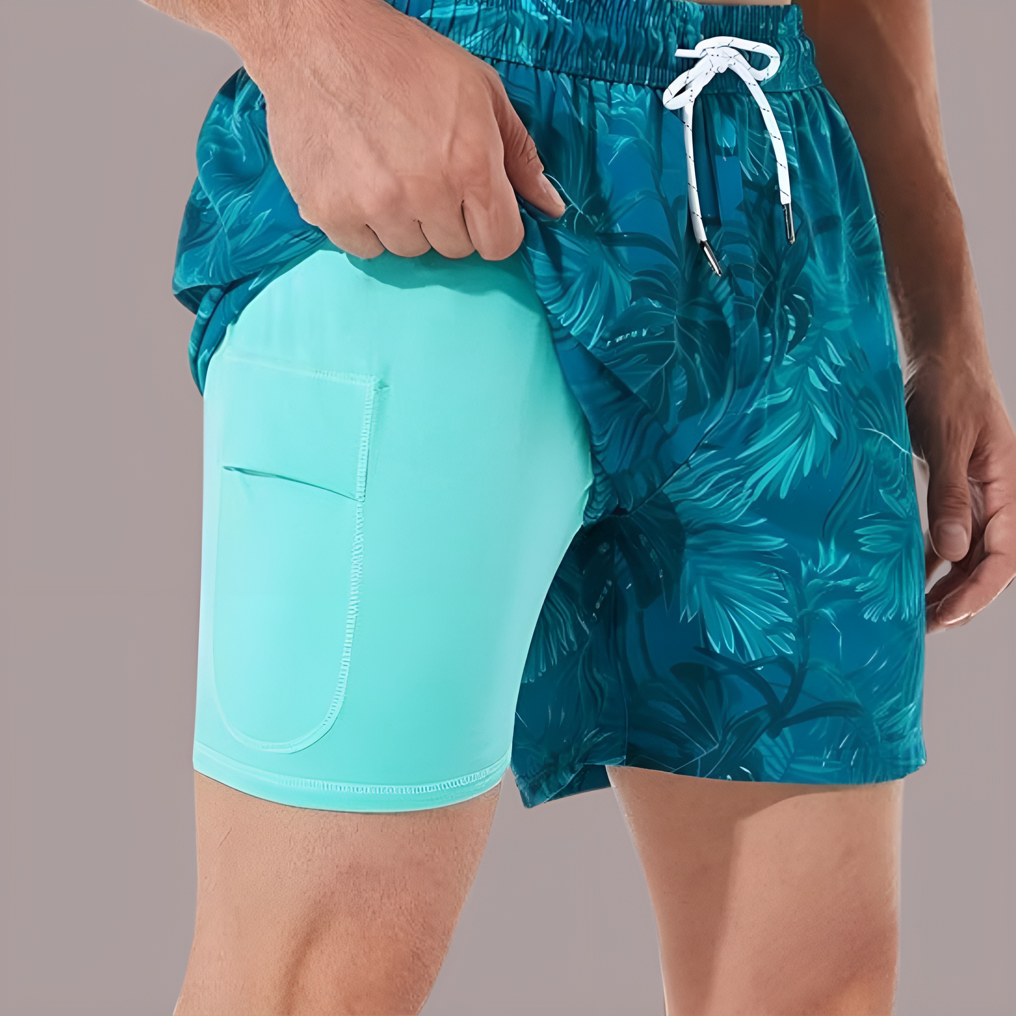 Swim Trunks Swim Shorts for Men Quick Dry 5 inch Inseam