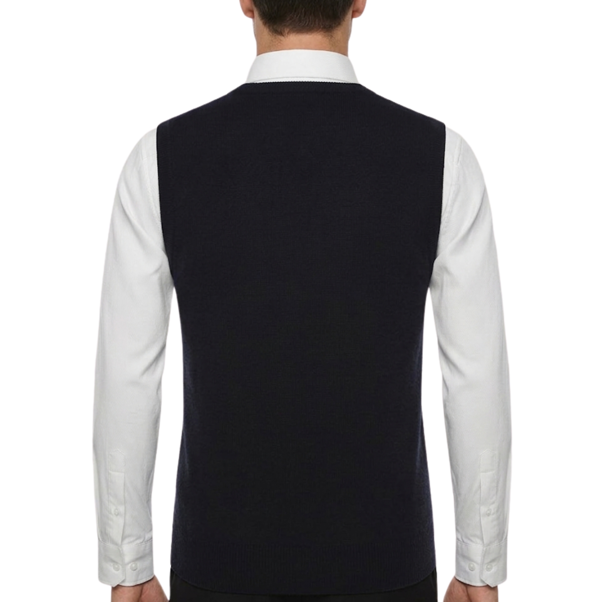 Wool Blend Knit Pullover Sweater Vest Fit For Men