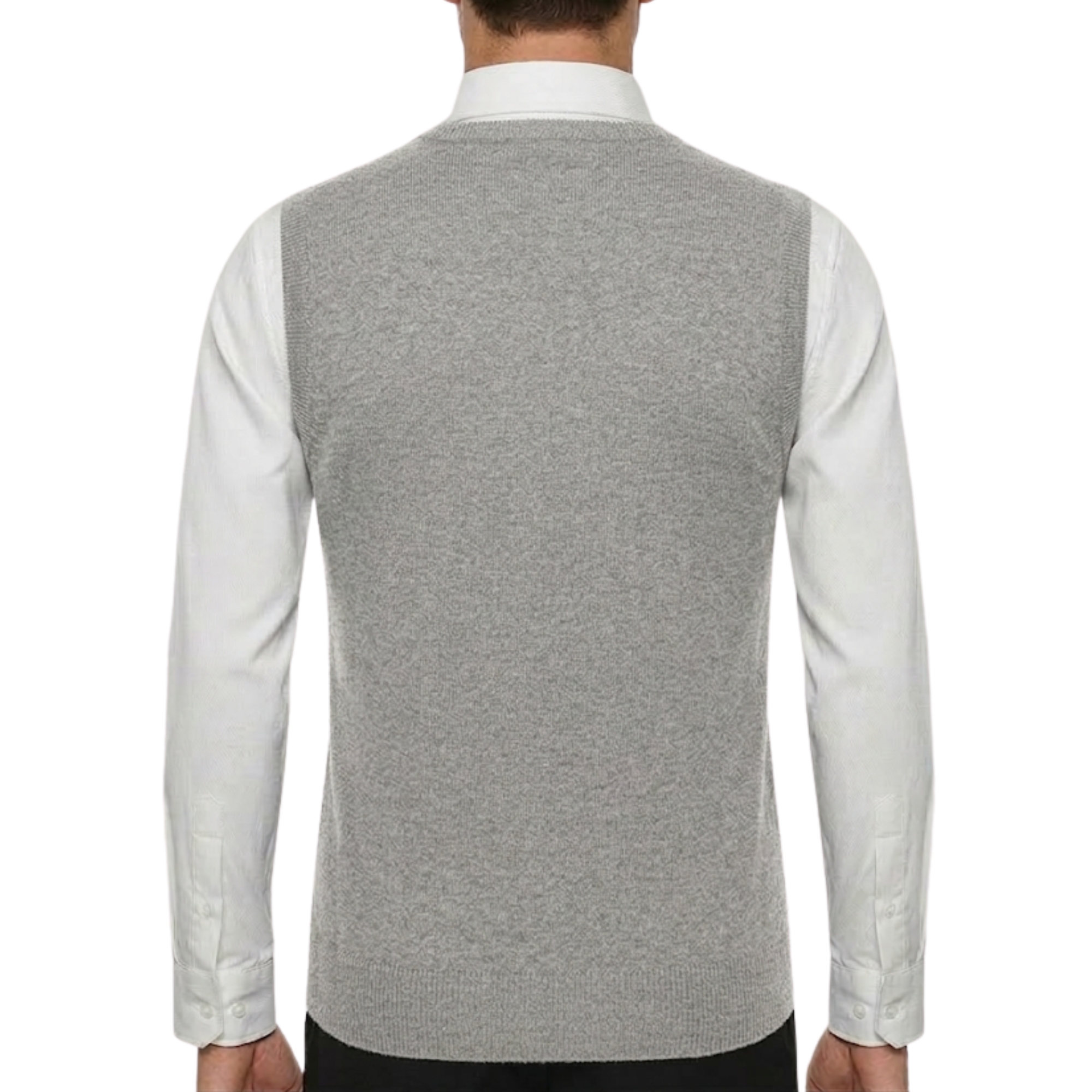 Wool Blend Knit Pullover Sweater Vest Fit For Men