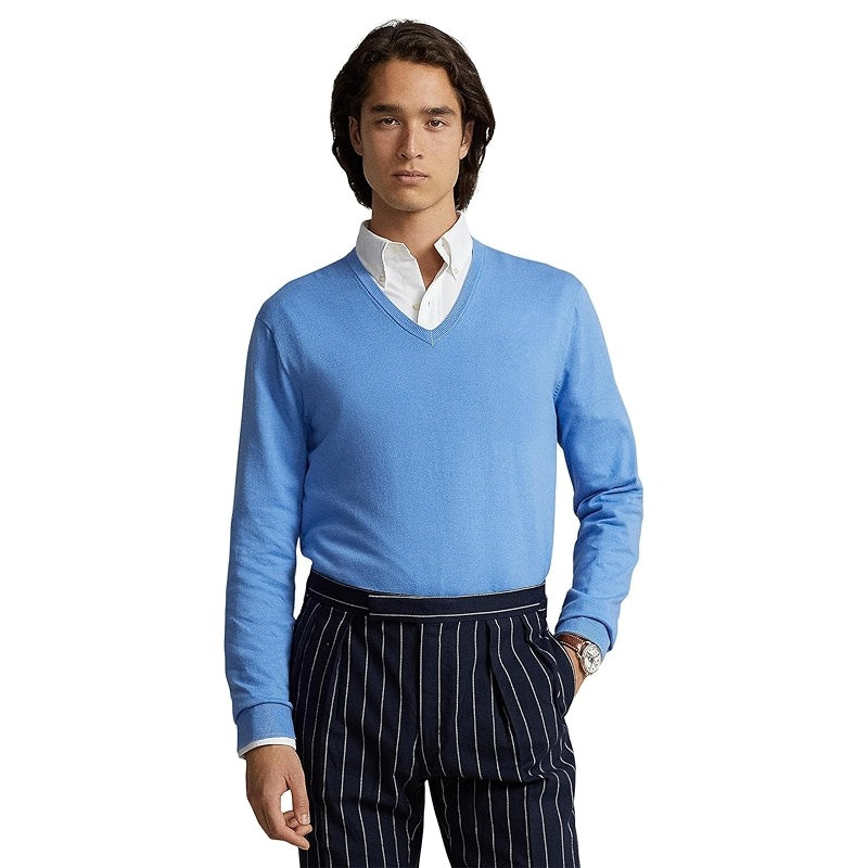 Cotton V Shaped Comfy Fit Sweater