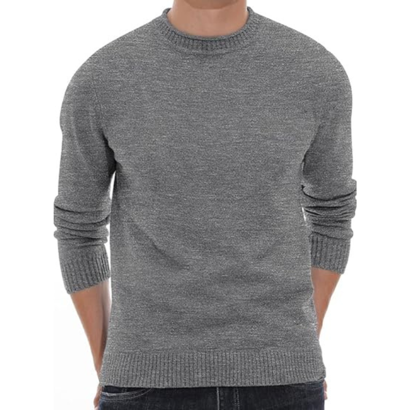 Casual Soft Sweater With Ribbing Edge For Men