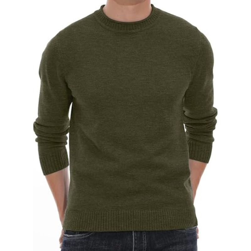 Casual Soft Sweater With Ribbing Edge For Men