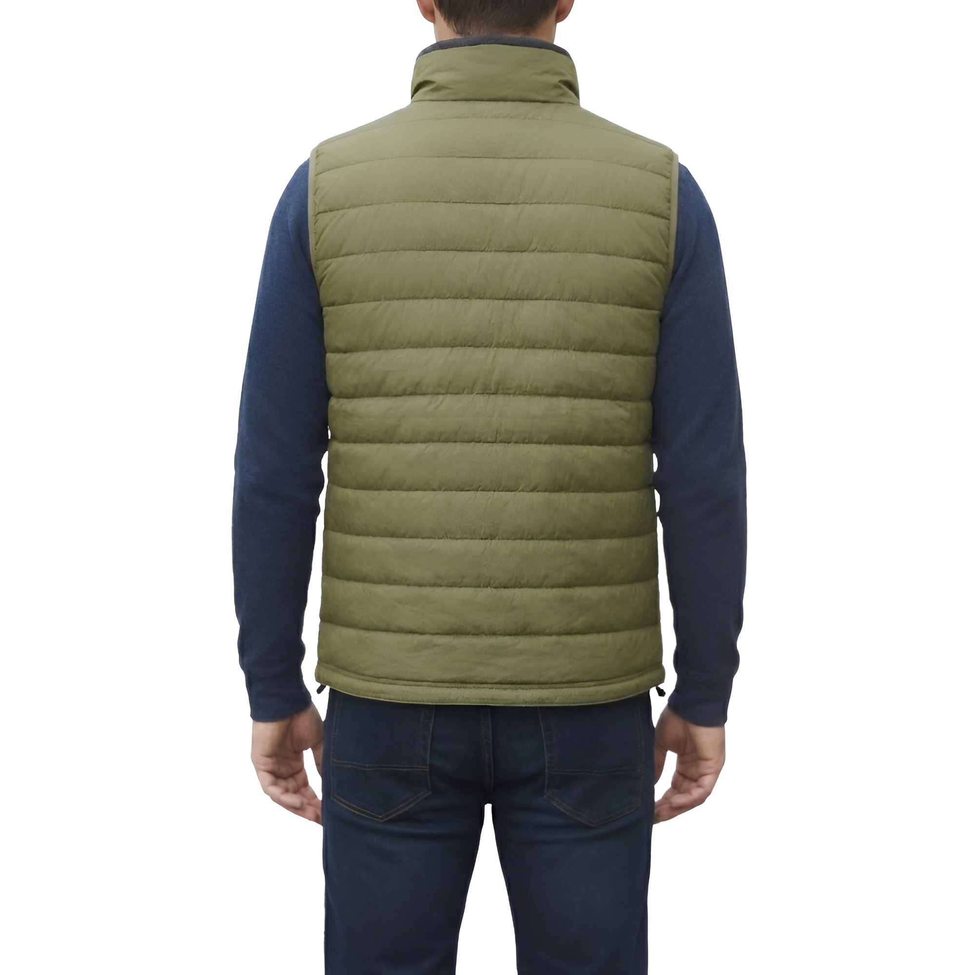 Lightweight Insulated Quilted Zip Front Outdoor Vest