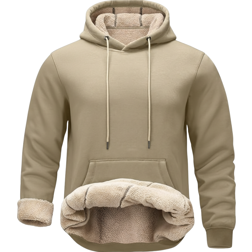 Warm Fleece Lined Pullover Hoodie